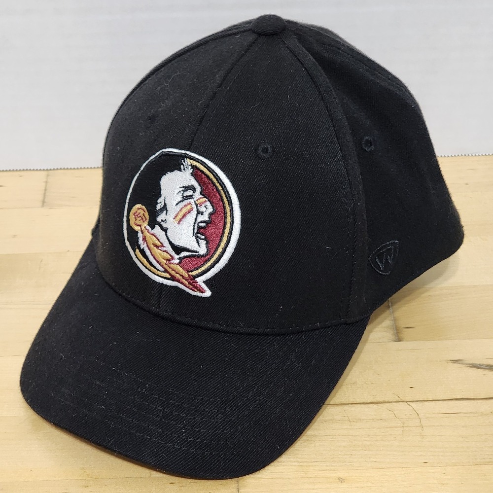 Florida State Seminoles Hat Memory Fit‎ Adult M/L Black Top Of The World  Cap